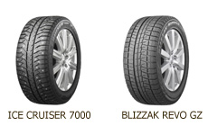 Ice Cruiser 7000 и Blizzak Revo GZ - передовая резина для зимы